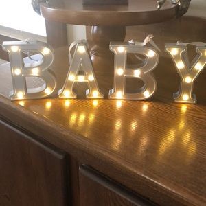 Cute Light - Up Marquee Letter...BABY